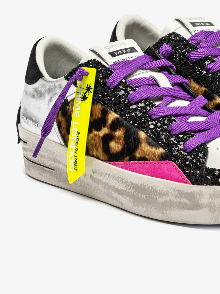 CRIME LONDON sneakers donna sk8 deluxe 25194aa8 pelle multicolor