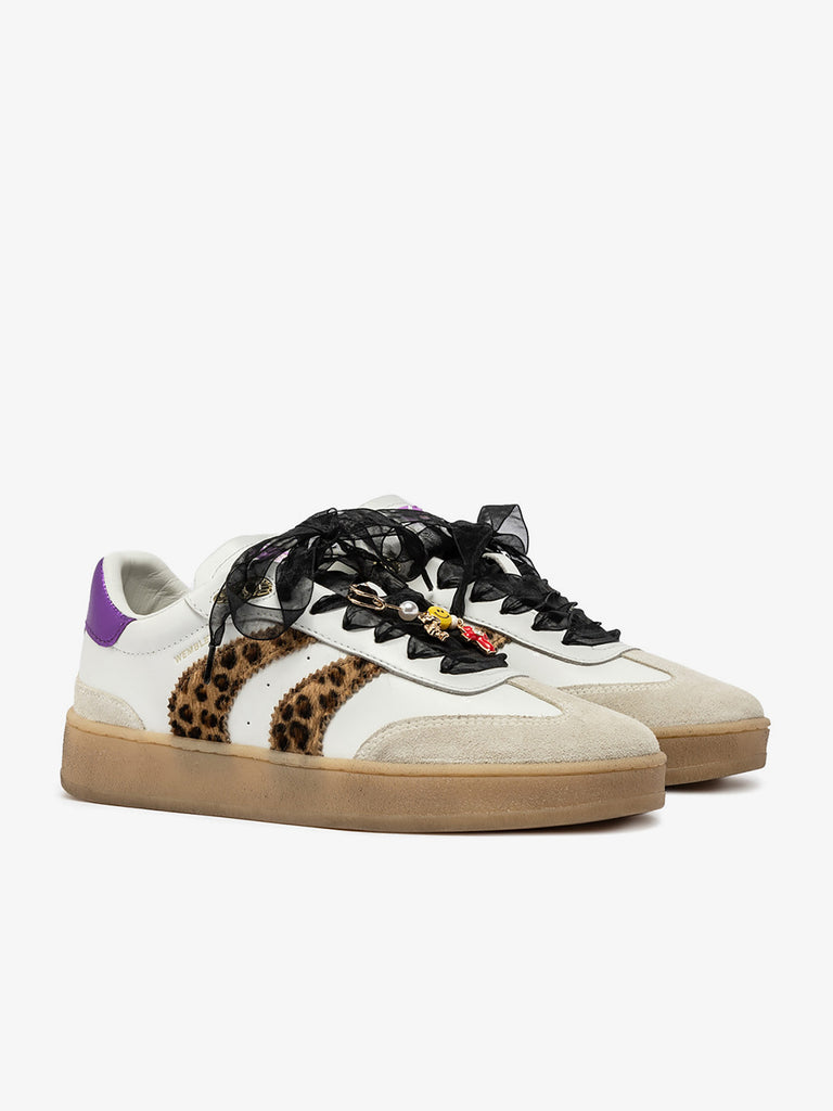 CRIME LONDON sneakers donna wembley 25252AA810 pelle bianco