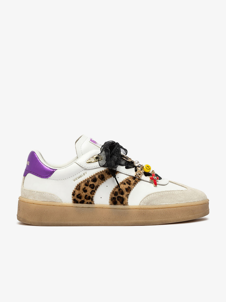CRIME LONDON sneakers donna wembley 25252AA810 pelle bianco