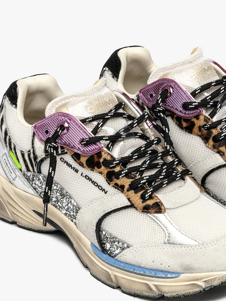 CRIME LONDON sneakers donna fugitive 9094 tessuto multicolor