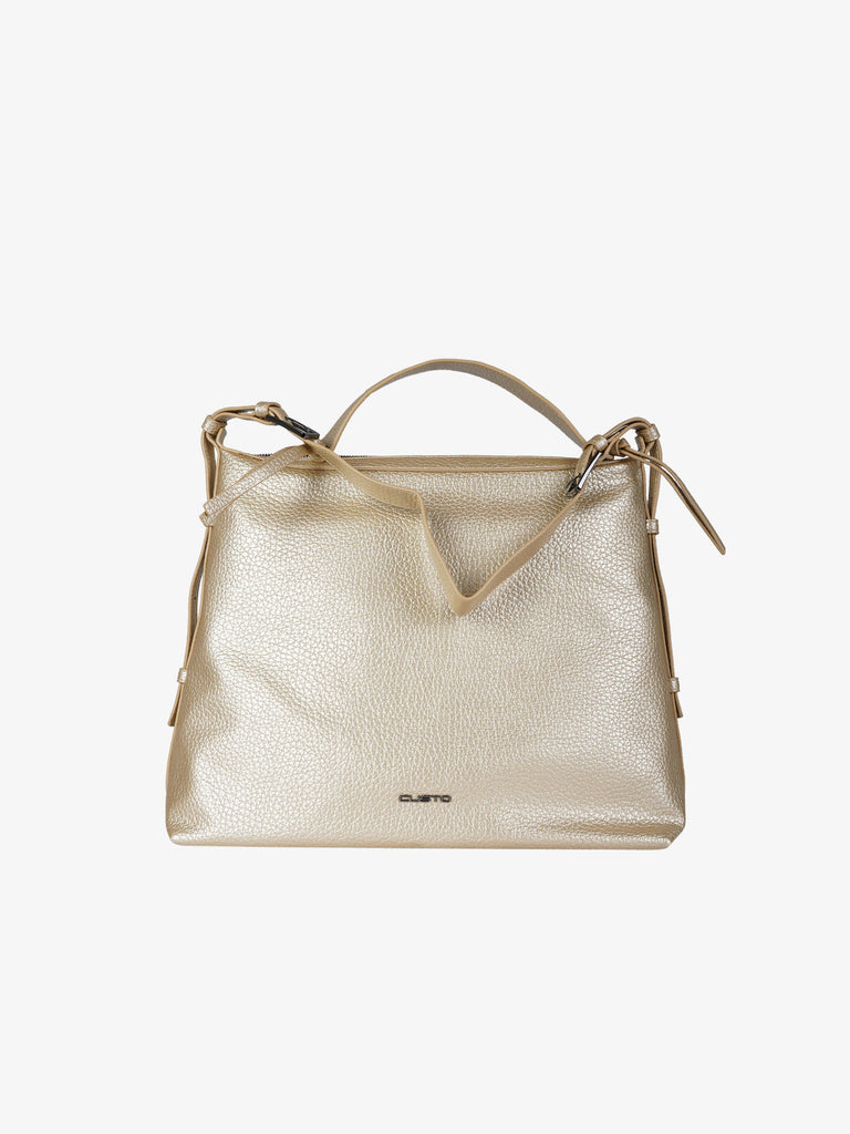 CUSTO BARCELONA borsa a spalla donna fontanelle oro
