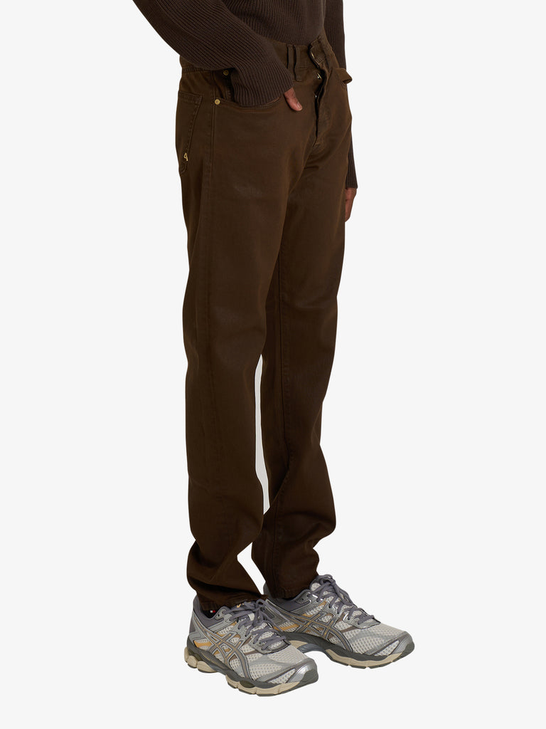 CYCLE jeans standard comfort straight '90s fit tinto in capo uomo marrone