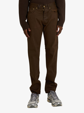 CYCLE jeans standard comfort straight '90s fit tinto in capo uomo marrone