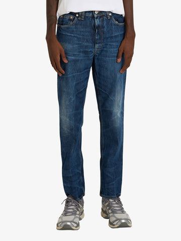 CYCLE jeans lucky tapered fit uomo blu cotone