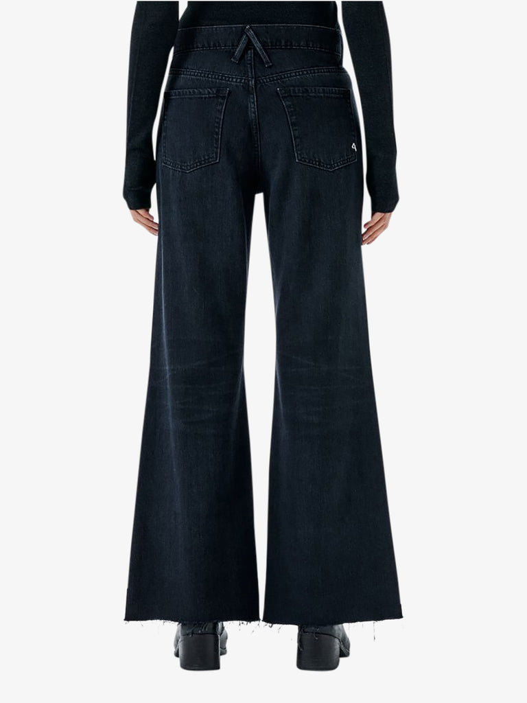 CYCLE jeans luna mid rise flared light donna nero cotone
