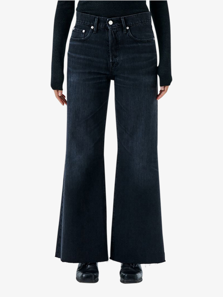 CYCLE jeans luna mid rise flared light donna nero cotone