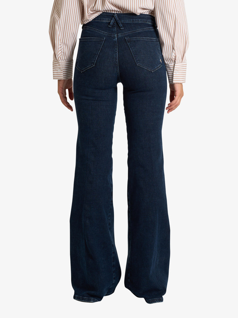 CYCLE jeans flaire high rise flared donna blu cotone