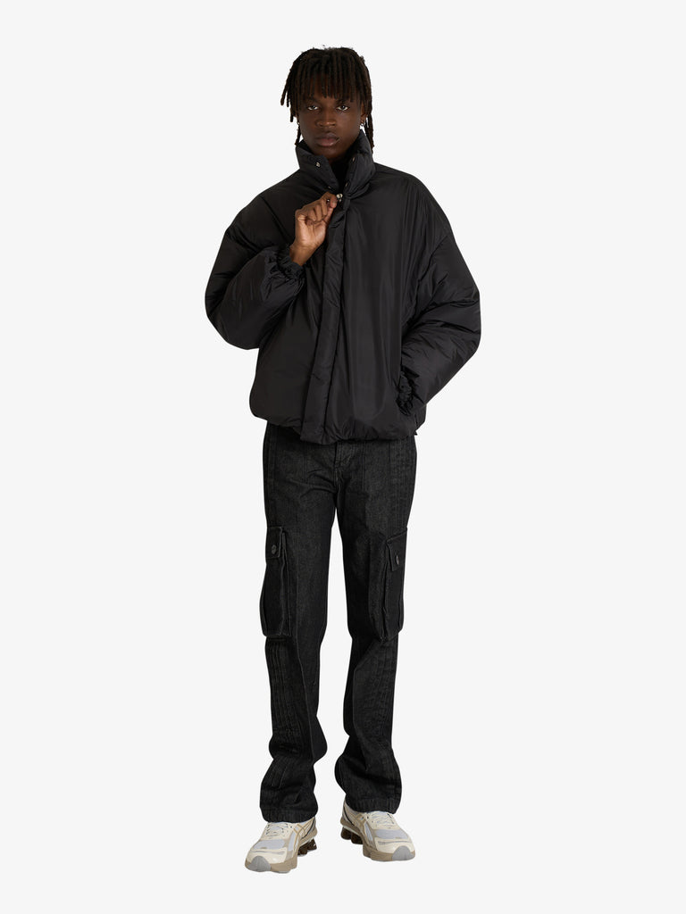 DARK LABEL bomber imbottito uomo nero nylon