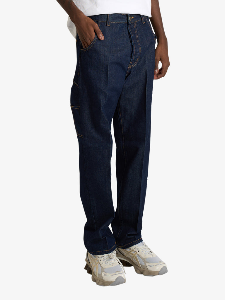 DARK LABEL jeans con applicazioni uomo denim cotone