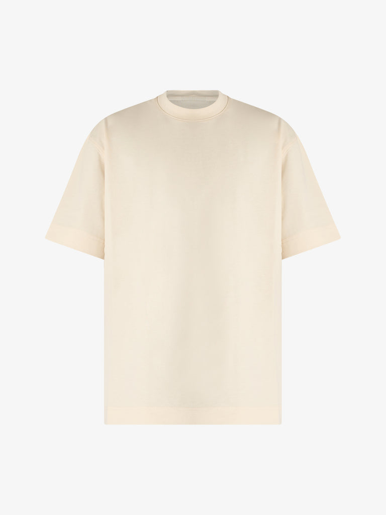 DARK LABEL t-shirt con stampa uomo beige cotone