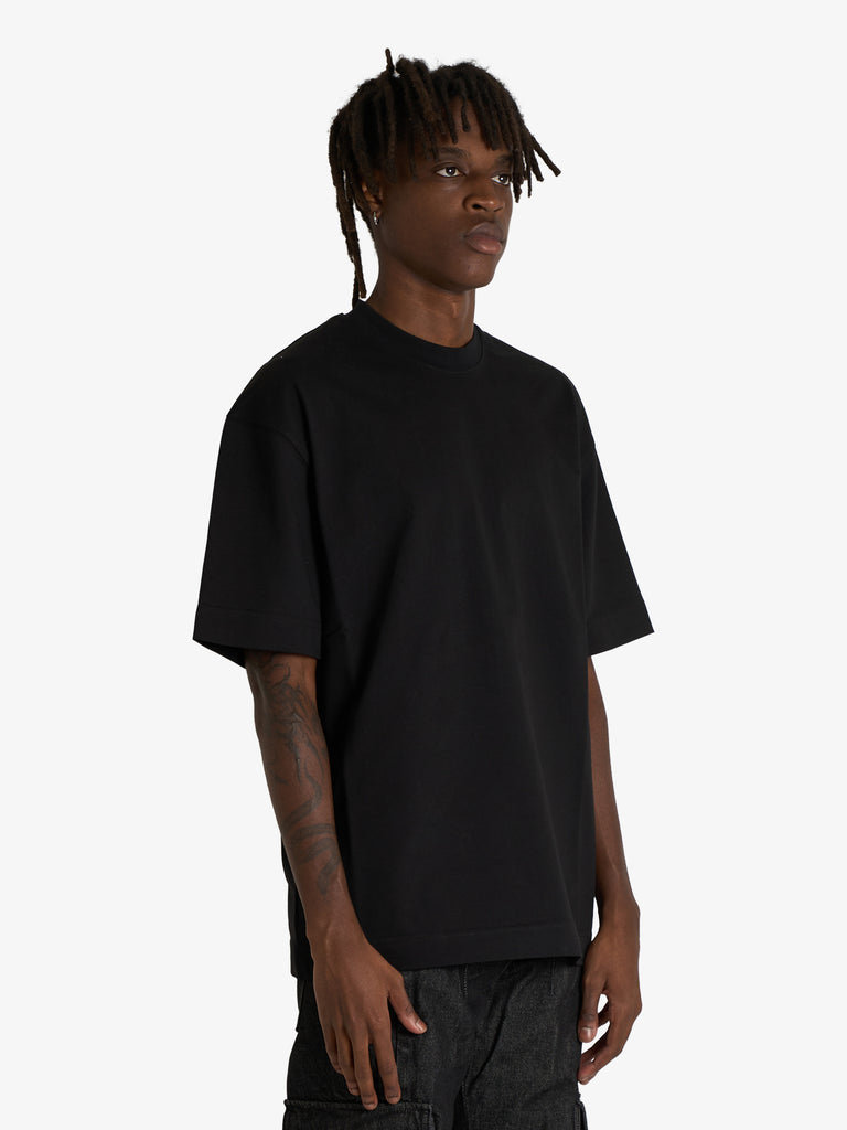 DARK LABEL t-shirt con stampa uomo nero cotone