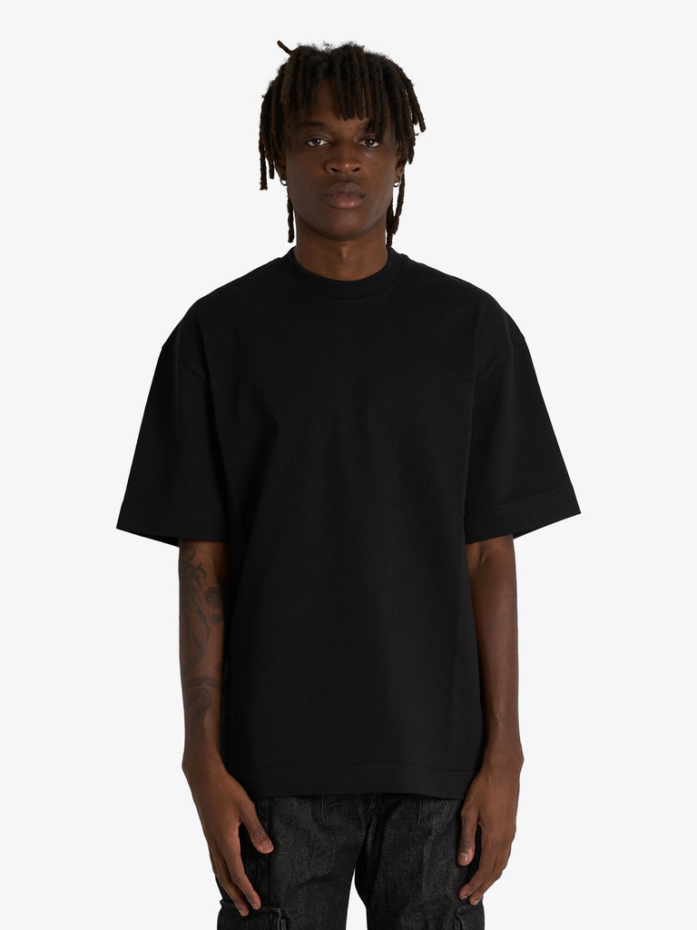DARK LABEL t-shirt con stampa uomo nero cotone