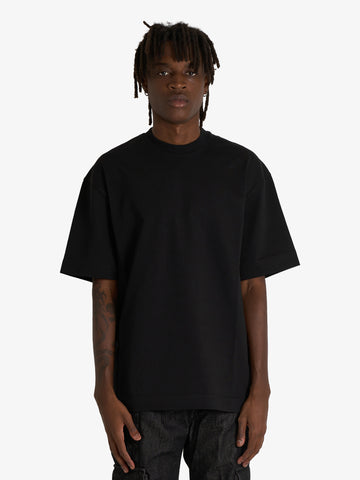 DARK LABEL t-shirt con stampa uomo nero cotone