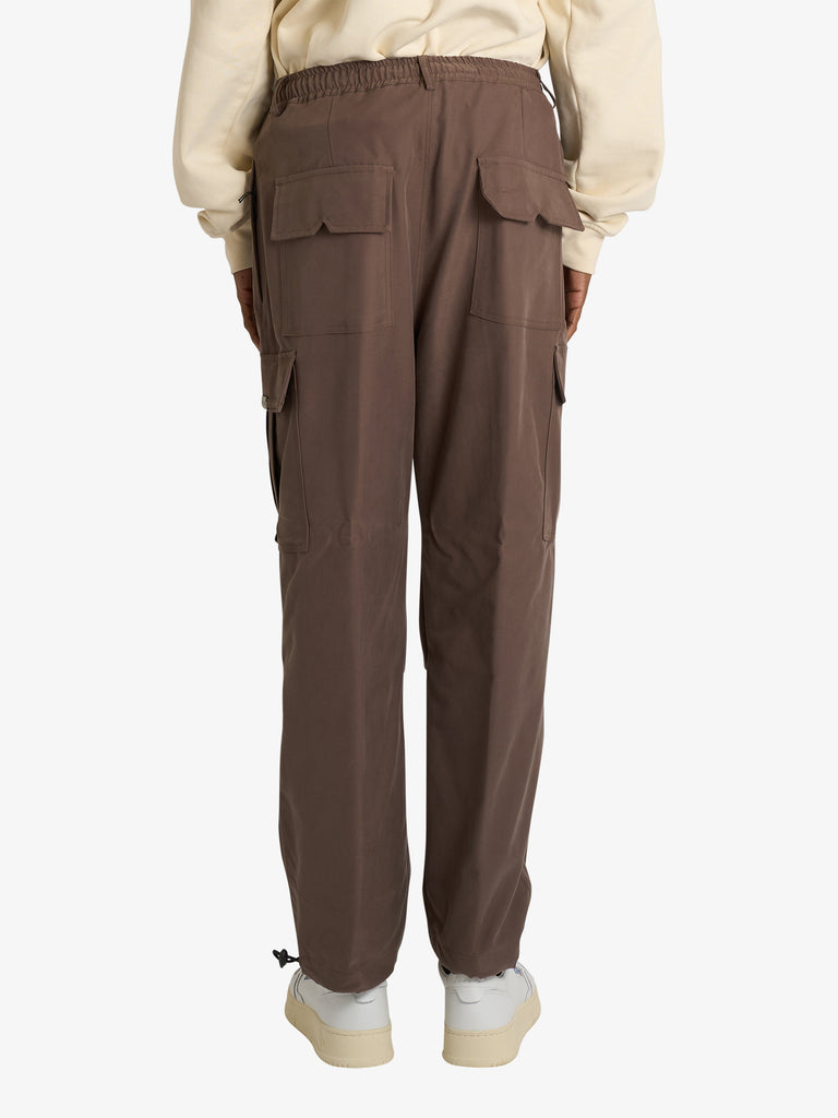 DARK LABEL pantalone cargo uomo marrone