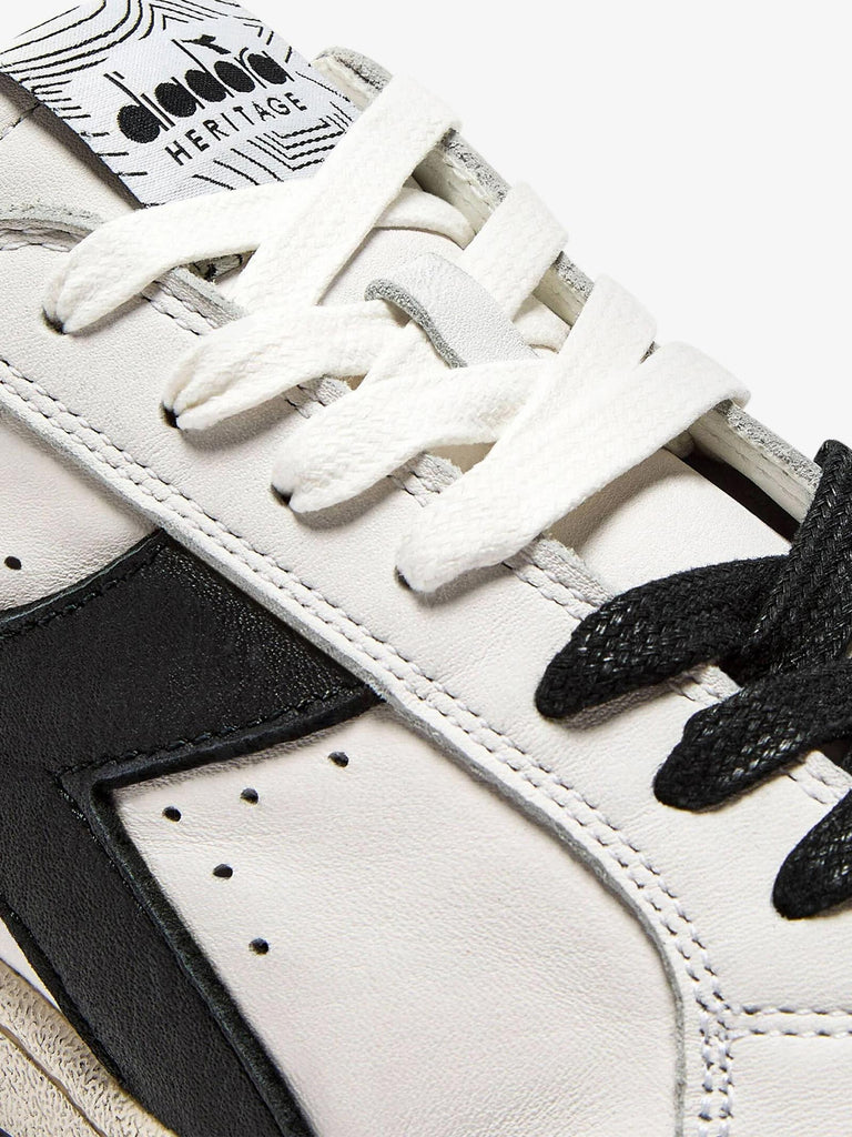 DIADORA sneakers uomo prestige used 201.182230_ pelle bianco