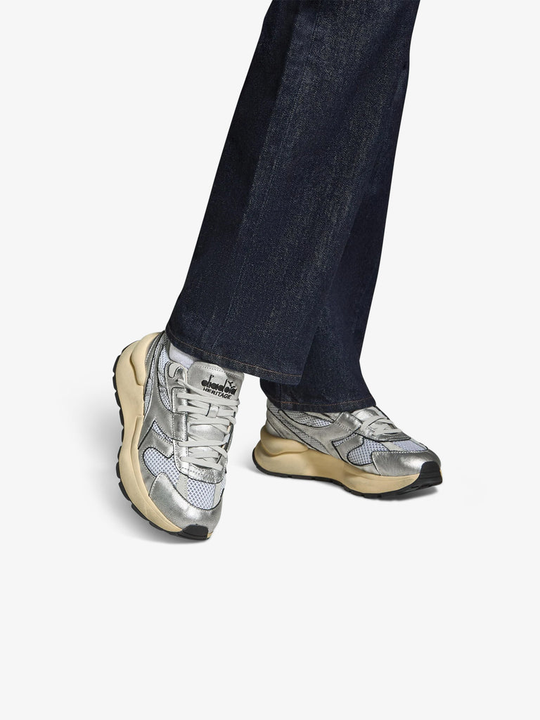 DIADORA sneakers donna mercury elite silver used wn mesh 201.182391_ argento