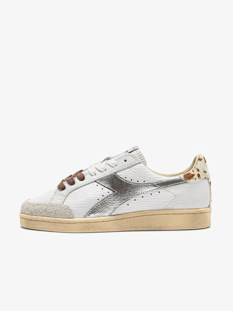 DIADORA sneakers donna prestige safari wn 201.182639_ pelle bianco