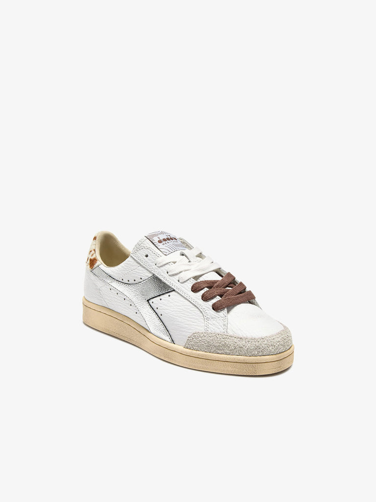 DIADORA sneakers donna prestige safari wn 201.182639_ pelle bianco