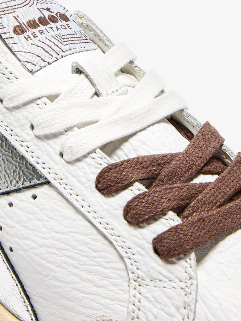 DIADORA sneakers donna prestige safari wn 201.182639_ pelle bianco