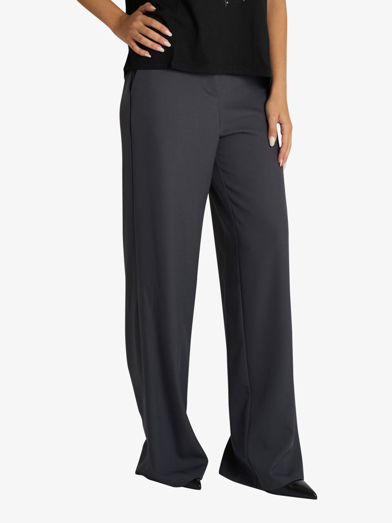 DIXIE pantalone ampio con vita alta donna grigio