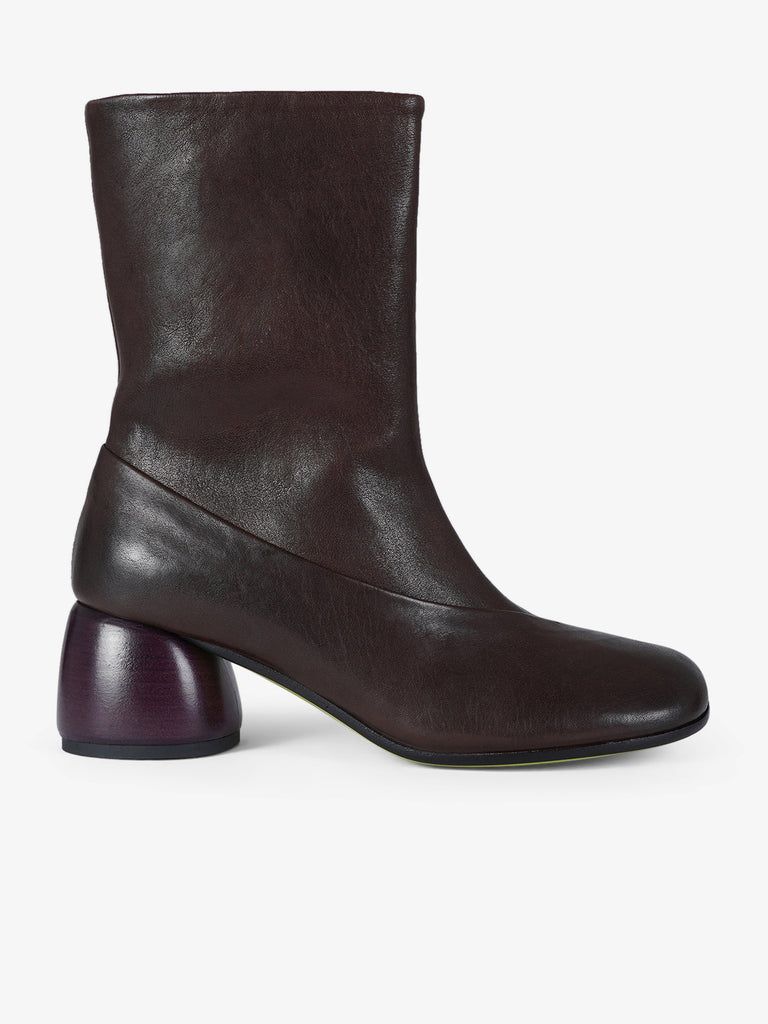 ERNESTO DOLANI tronchetti donna mezzo tacco pelle marrone