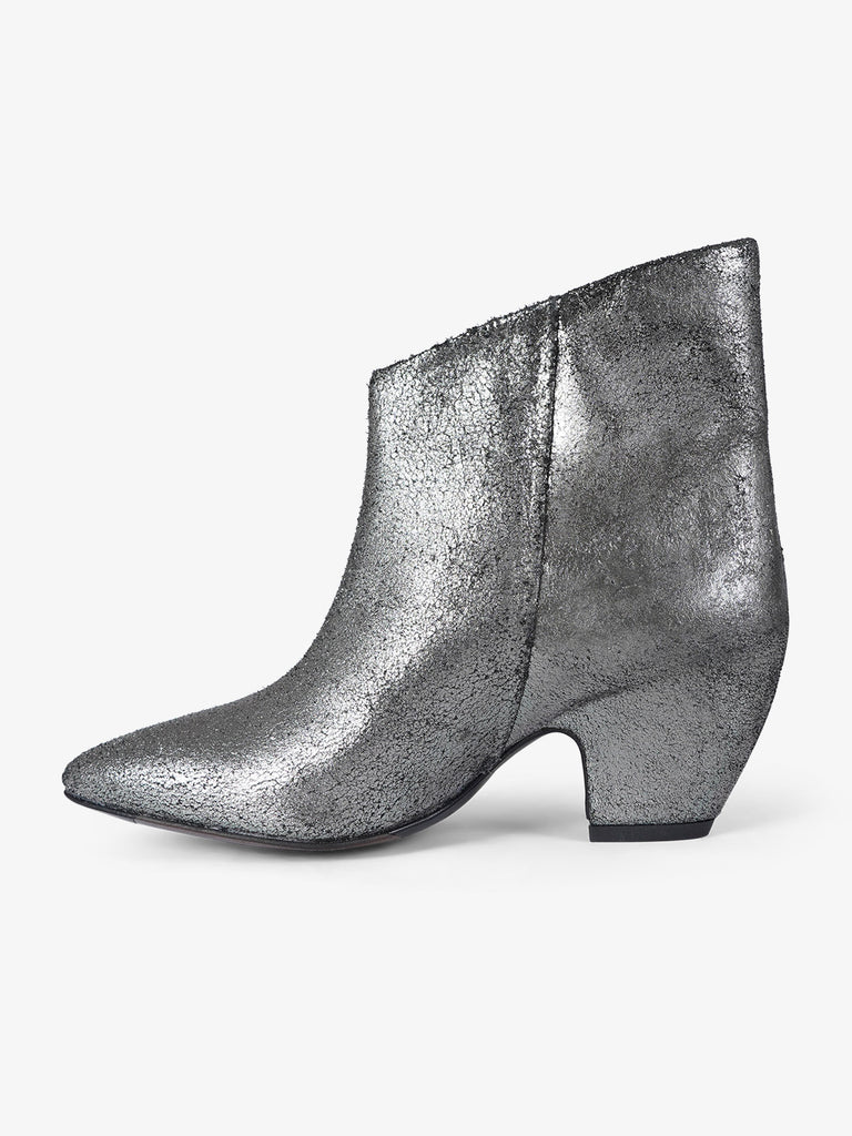 ERNESTO DOLANI tronchetti donna slip-on in pelle pelle grigio