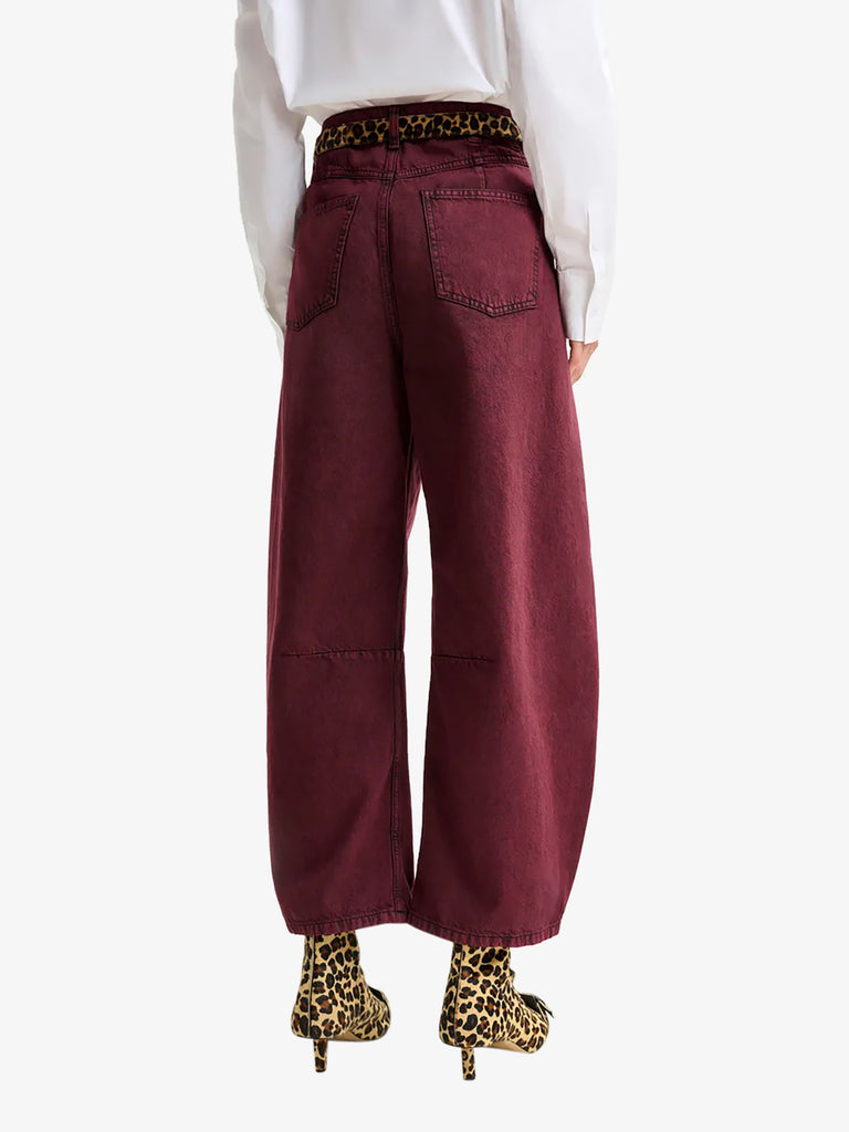 ESSENTIEL ANTWERP jeans impressive con gamba a botte donna marrone