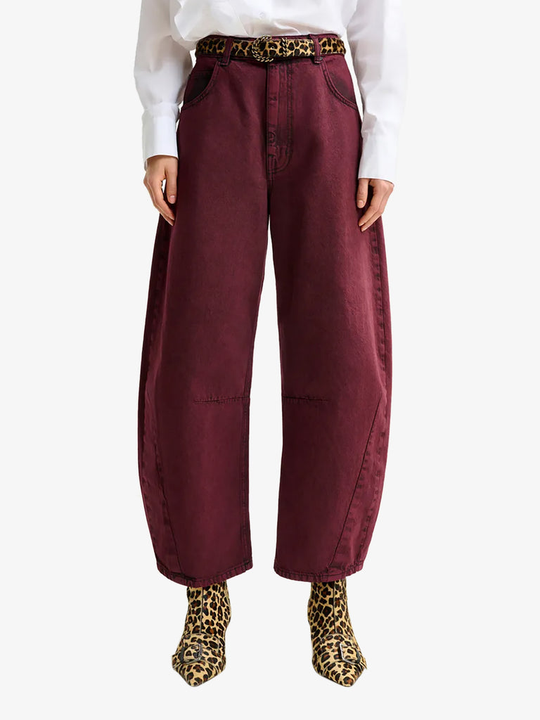 ESSENTIEL ANTWERP jeans impressive con gamba a botte donna marrone
