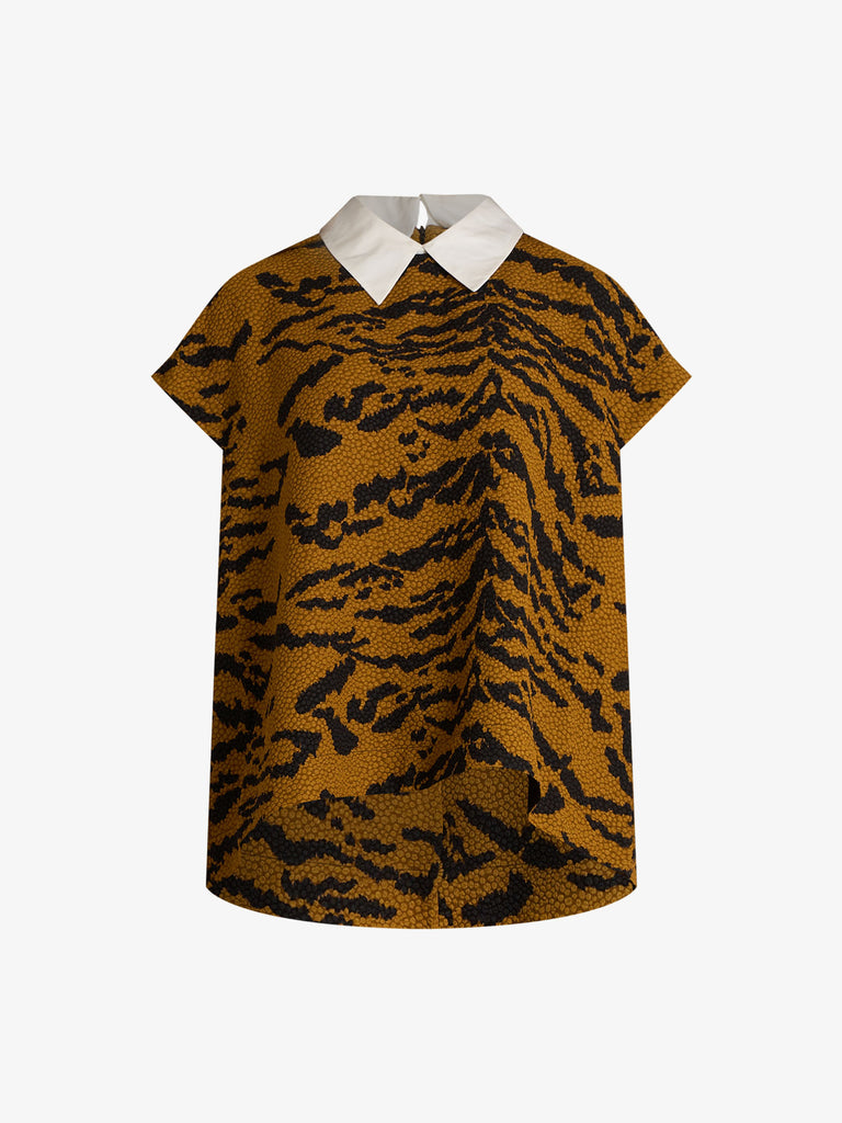 ESSENTIEL ANTWERP maglia testurizzata con colletto rimovibile donna