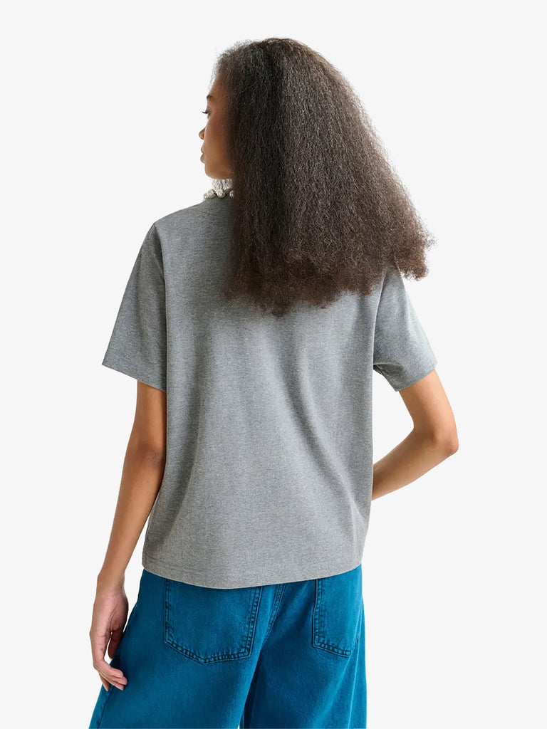 ESSENTIEL ANTWERP t-shirt isos con stampa "huh?" donna grigio cotone