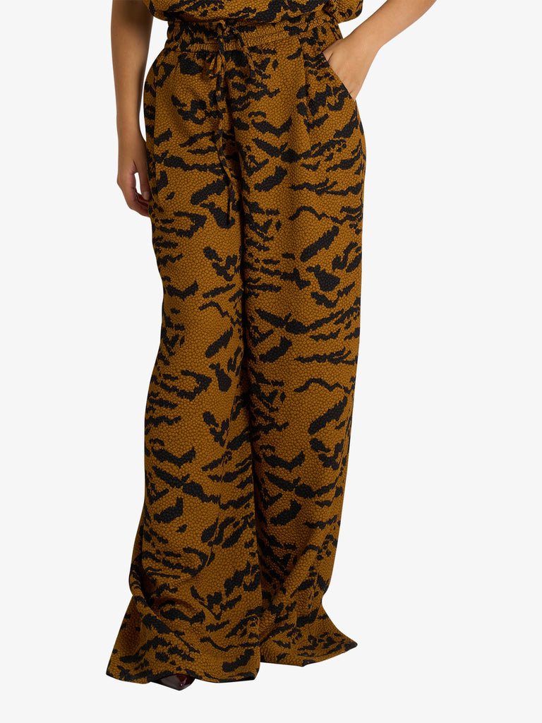 ESSENTIEL ANTWERP pantalone a gamba larga donna beige