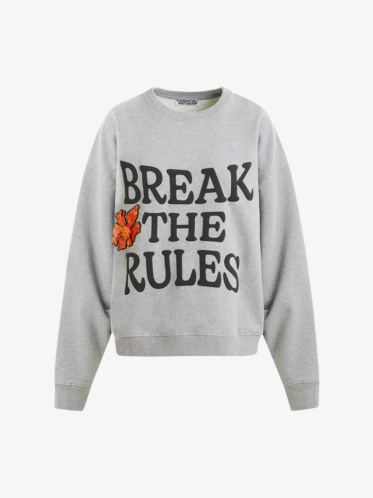 ESSENTIEL ANTWERP felpa girocollo ixperience con decorazioni di paillettes donna