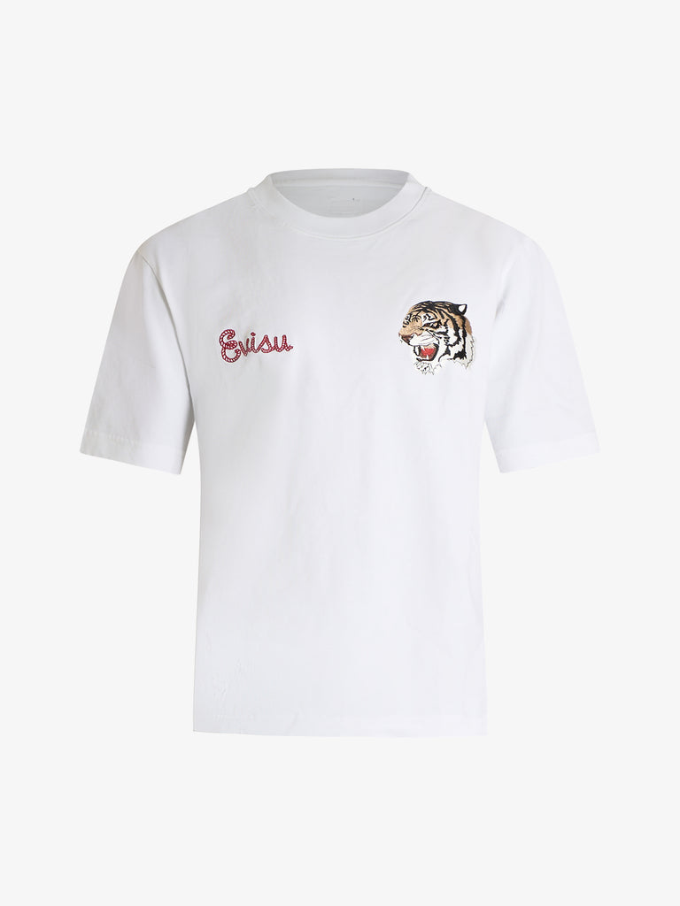 EVISU t-shirt archives print uomo bianco cotone