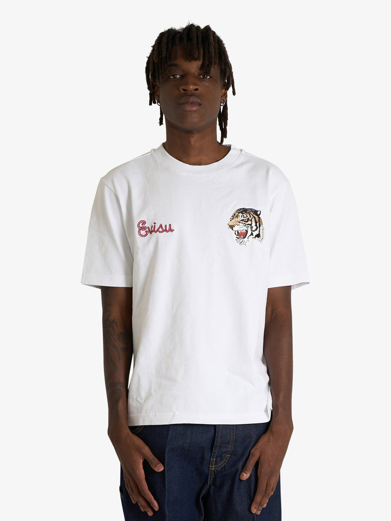 EVISU t-shirt archives print uomo bianco cotone