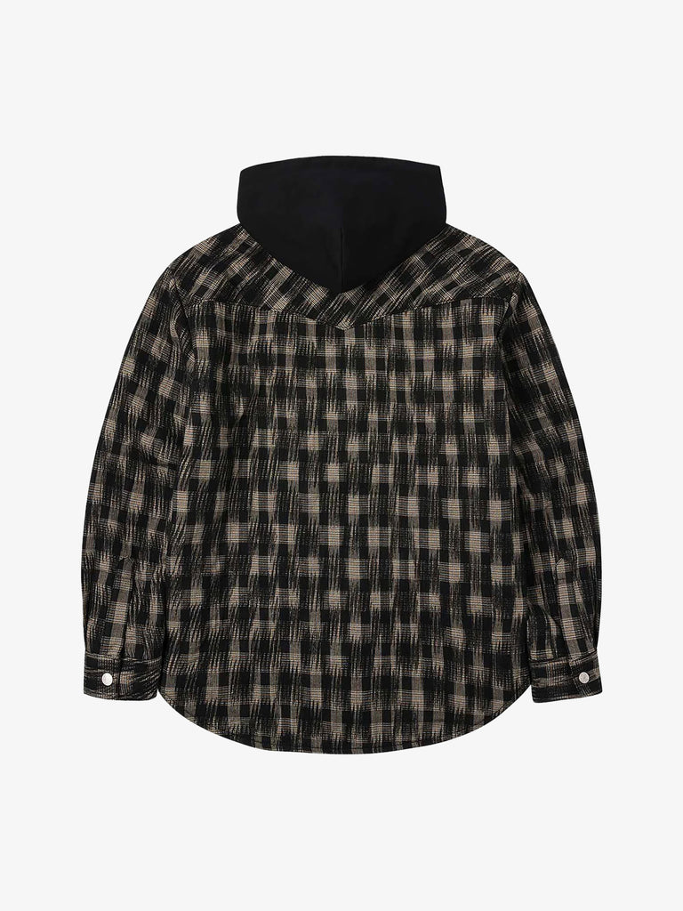 EVISU giubbotto seagull embroidery a quadri uomo marrone