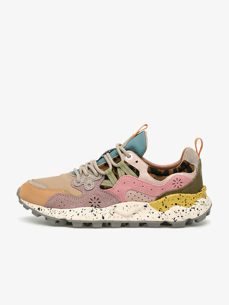FLOWER MOUNTAIN sneakers donna yamano 3 woman suede giallo