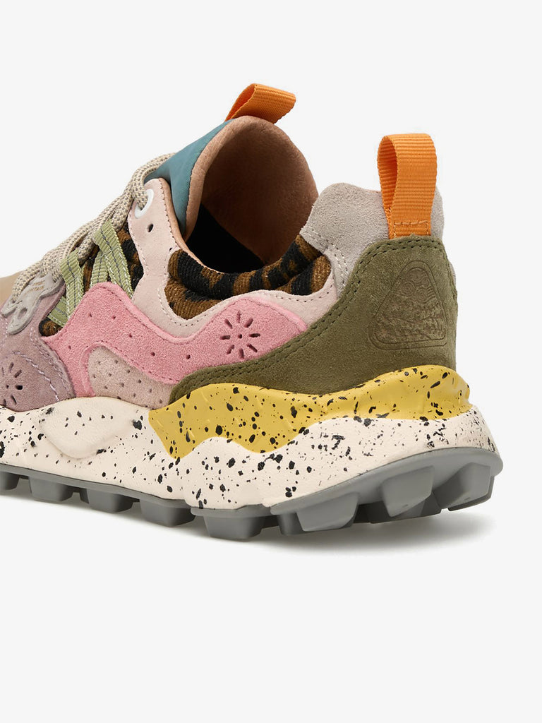 FLOWER MOUNTAIN sneakers donna yamano 3 woman suede giallo