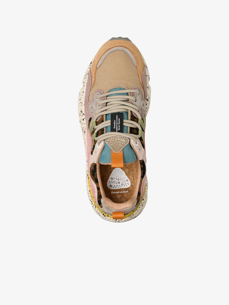 FLOWER MOUNTAIN sneakers donna yamano 3 woman suede giallo