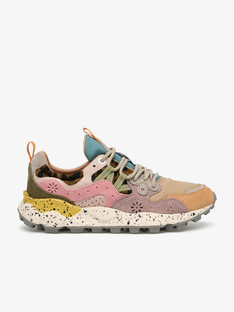 FLOWER MOUNTAIN sneakers donna yamano 3 woman suede giallo