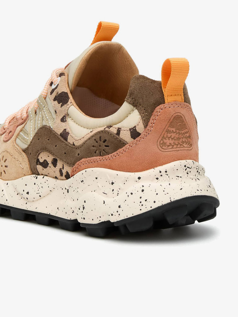 FLOWER MOUNTAIN sneakers donna yamano 3 uni suede panna
