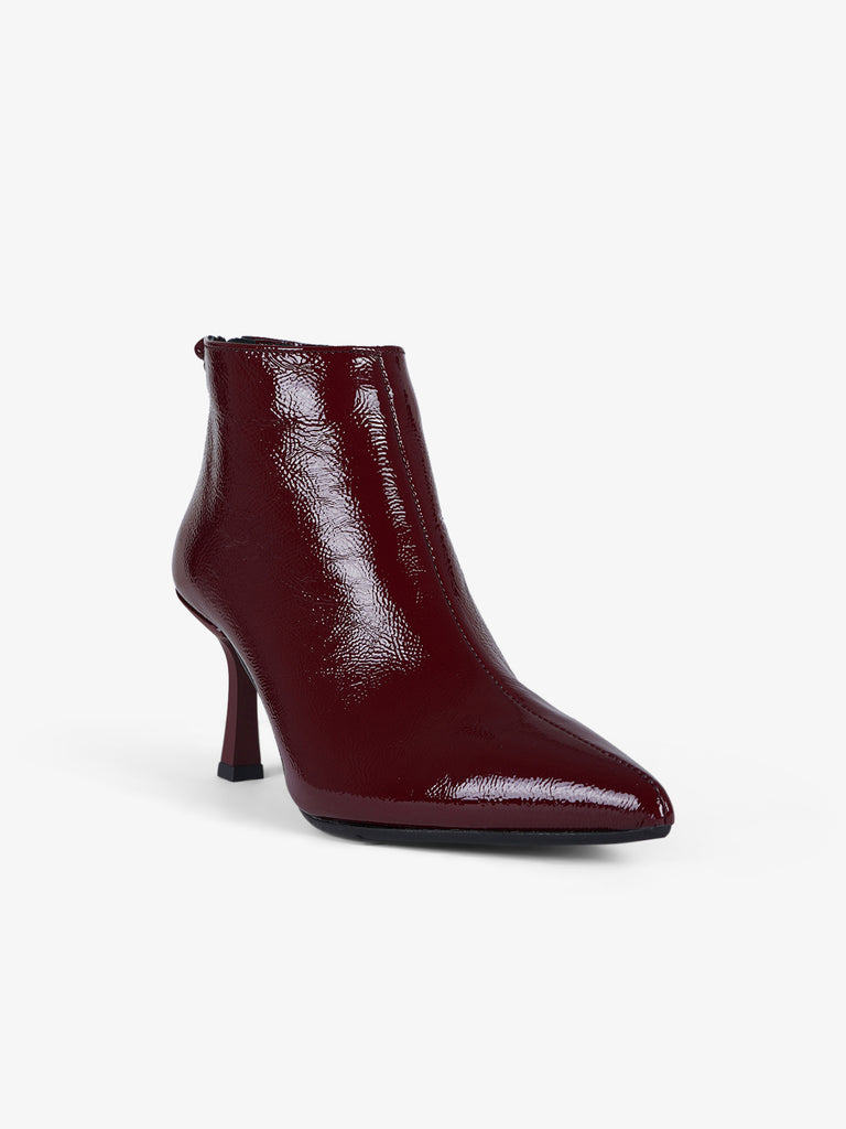 GISEL MOIRE tronchetti Amina donna pelle bordeaux