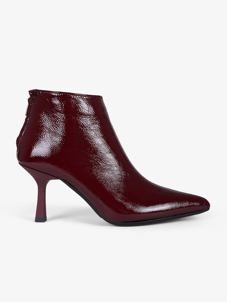 GISEL MOIRE tronchetti Amina donna pelle bordeaux