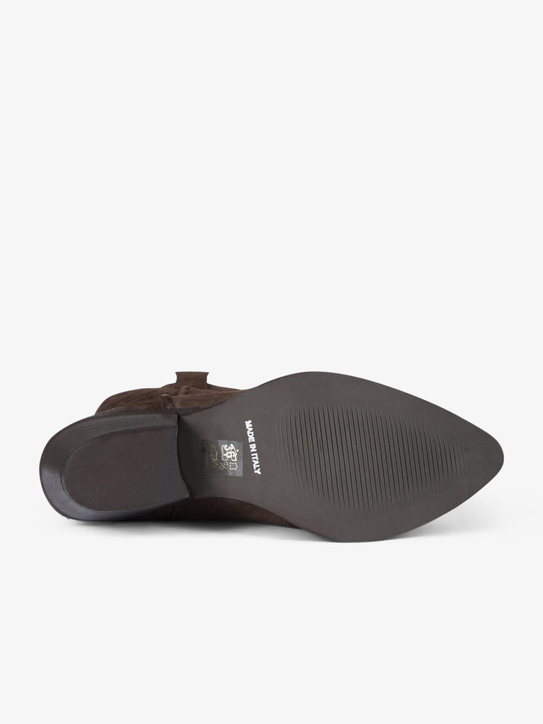 GISEL MOIRE stivali donna california camoscio beige