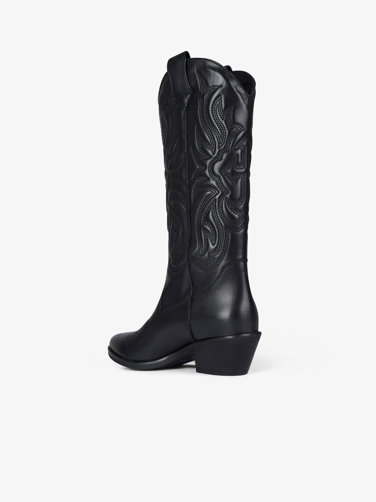 GISEL MOIRE stivali donna california pelle nero