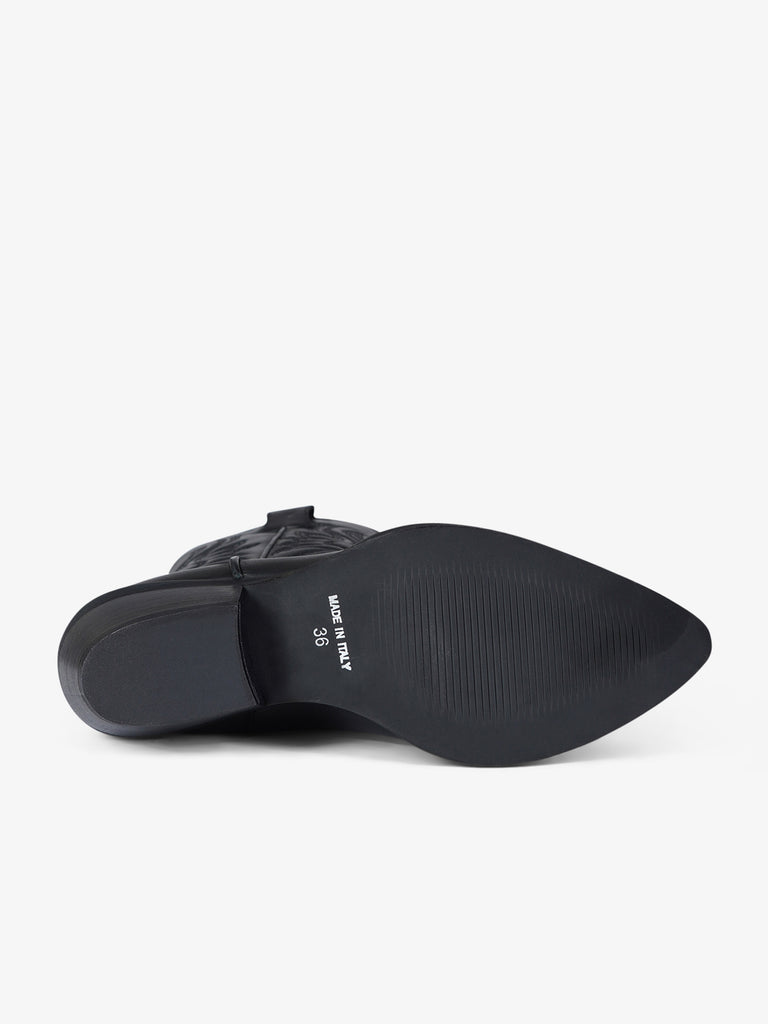 GISEL MOIRE stivali donna california pelle nero