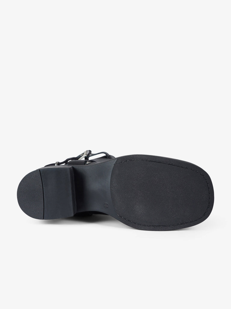 GISEL MOIRE stivali donna biker chester pelle nero