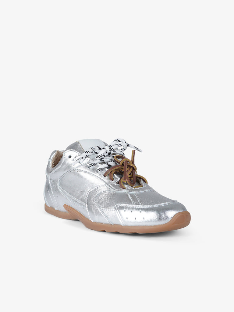 GISEL MOIRE sneakers donna g88 pelle argento