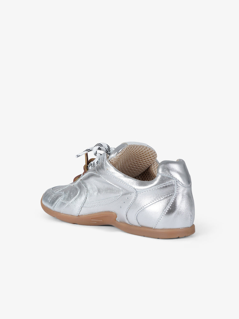 GISEL MOIRE sneakers donna g88 pelle argento