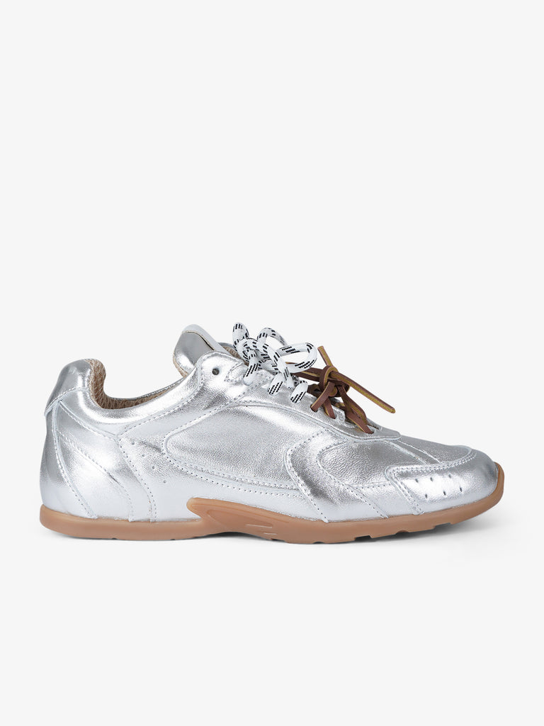 GISEL MOIRE sneakers donna g88 pelle argento