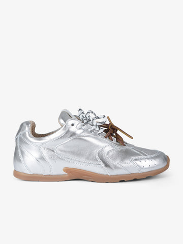GISEL MOIRE sneakers donna g88 pelle argento